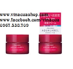 Kem dưỡng đêm Shiseido Aqualabel Moisture Cream màu đỏ