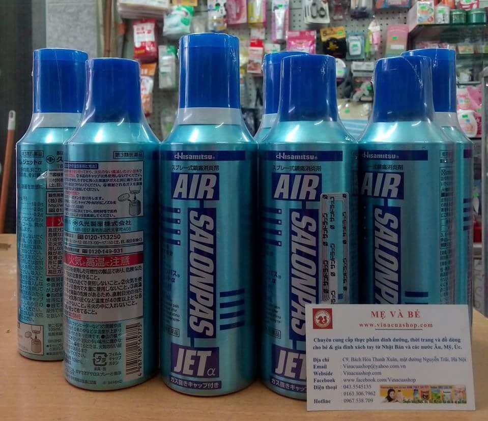 Air Salonpas dạng xịt giảm đau nhức 300ml