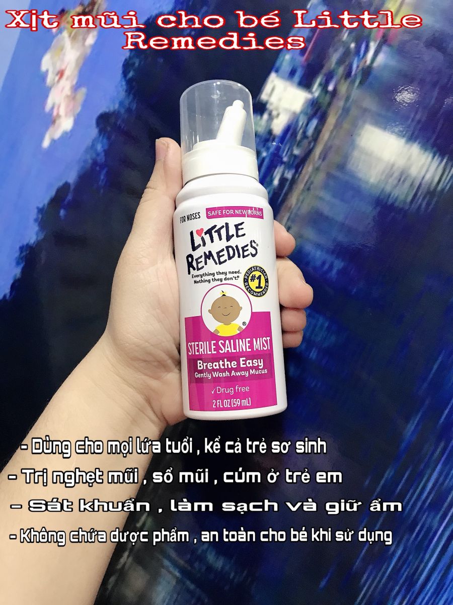 XỊT MŨI LITTLE REMEDIES