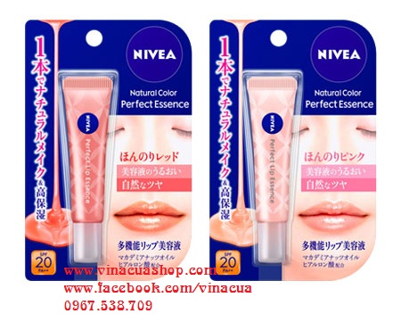 Son dưỡng môi có mầu Nivea Nhật