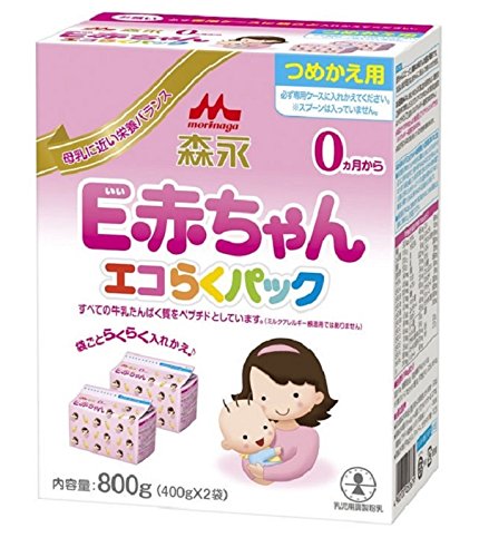 Sữa Morinaga E-Akachan0 cho trẻ sinh non/dễ dị ứng hộp giấy 800g (400g x 2 hộp)