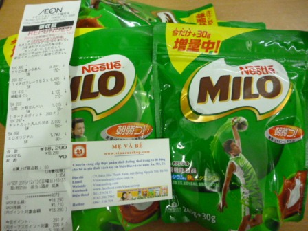 Sữa bột Milo 240g Nhật Bản 